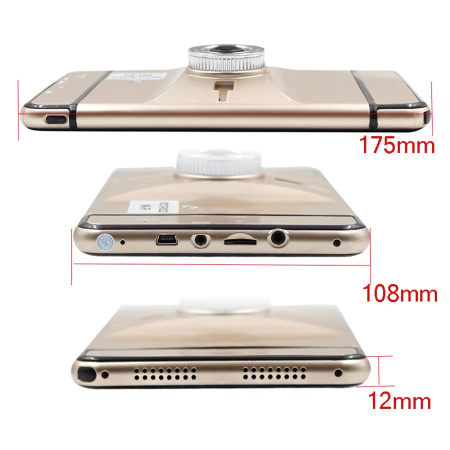 Anfilite " Full HD 1080P видео регистратор рекордер Android 1920*1080P грузовик Dash Cam Автомобильный видеорегистратор с задней камерой и gps Dashcam