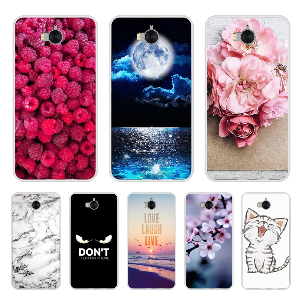 Чехол для Huawei Y6 2017, мягкий силиконовый чехол для телефона huawei Y5 2017, чехол-бампер для Huawei Y5 Y6 2017, искусственная кожа, чехол