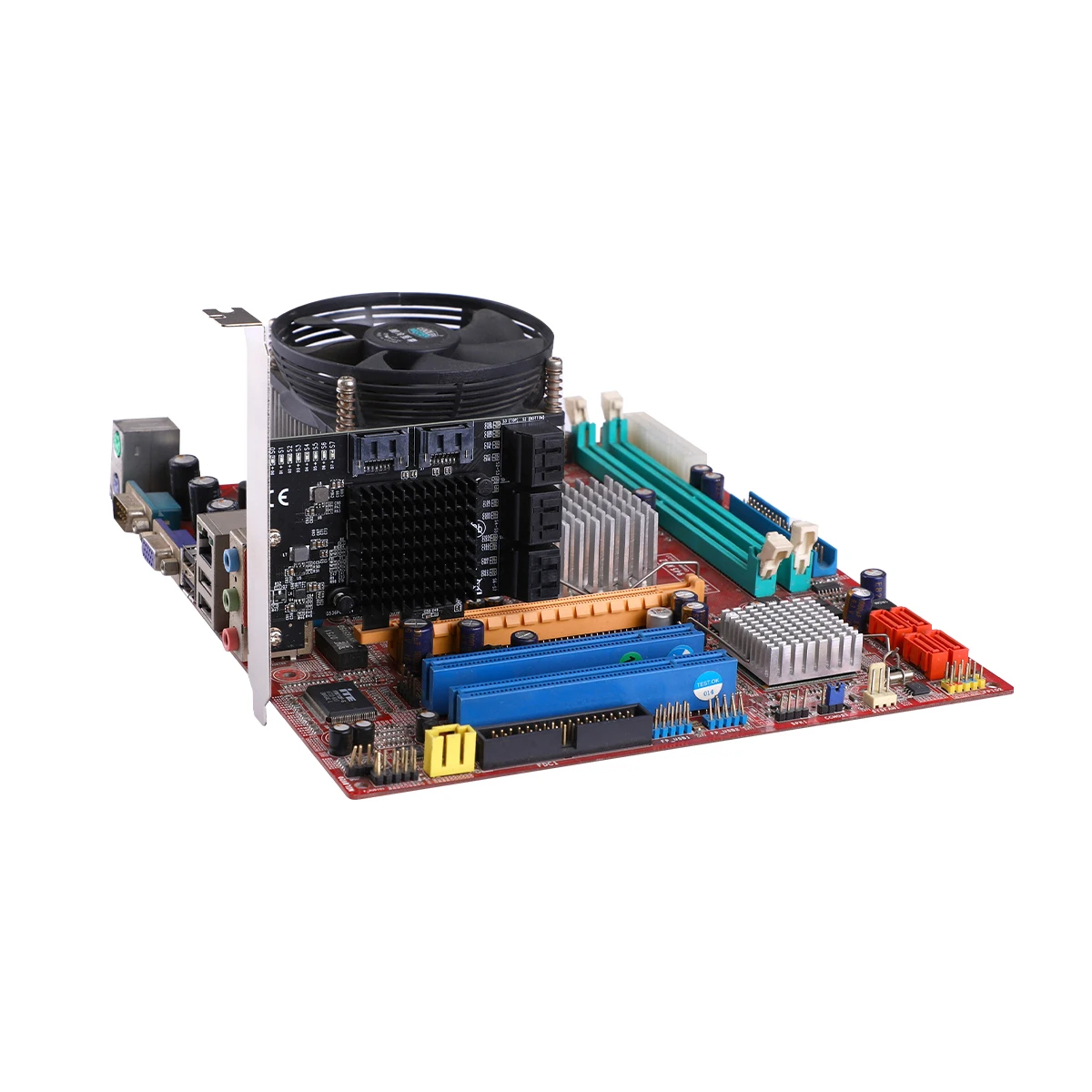 ЧИА Майнинг PCIe gen3 x1 до 8 портов 6G SATA III 3 0 контроллер Расширительная карта без Raid