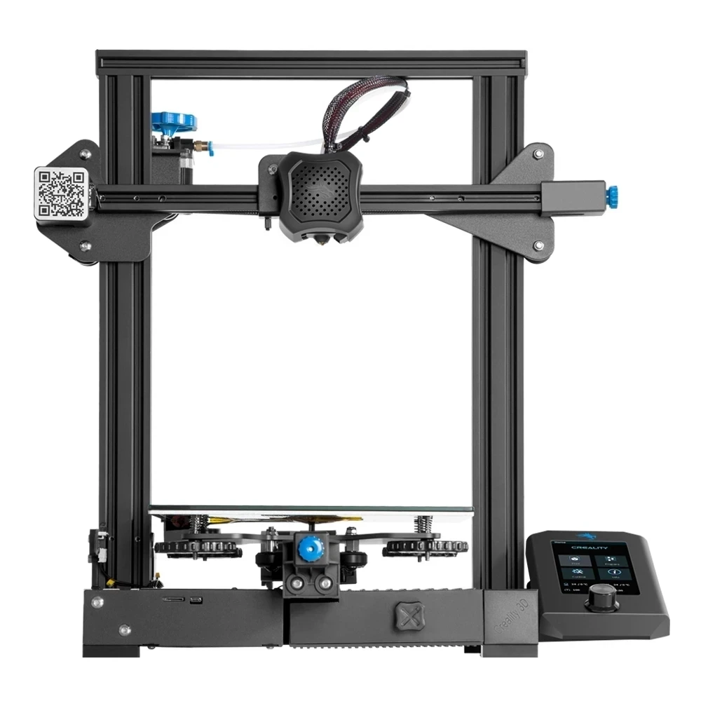 Плата управления CREALITY 3D Ender-3 V2 с бесшумными шаговыми двигателями TMC2208, новым пользовательским интерфейсом и 4,3-дюймовым цветным ЖК-дисплеем, стеклянной карборундовой печатью на принтере.