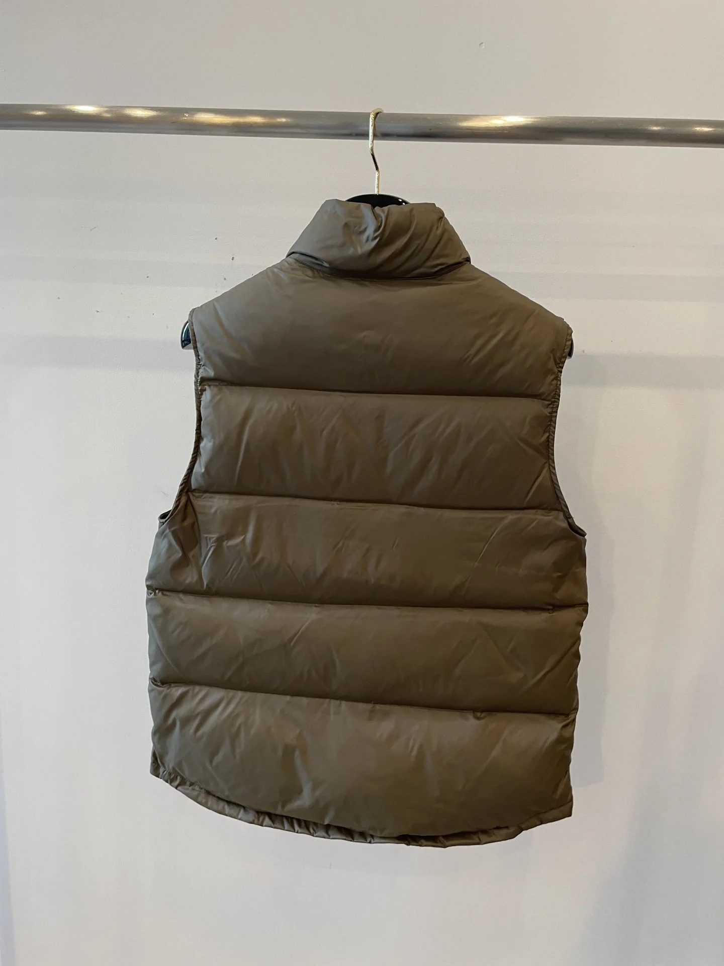 

2021 Autumn and Winter Green Hooded Vest Top Women Coats
