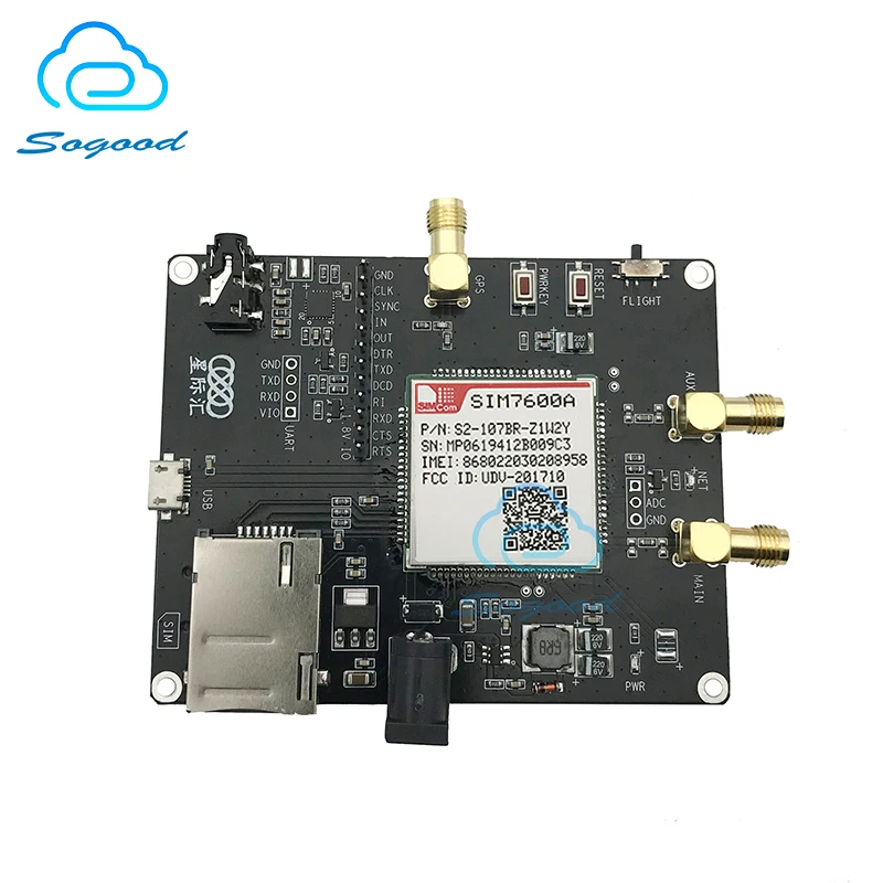 100% новый бренд SIMCOM SIM7600A макетная плата LTE Cat1 модуль Набор EVB LTE-FDD B2/B4/B12 WCDMA B2/B5