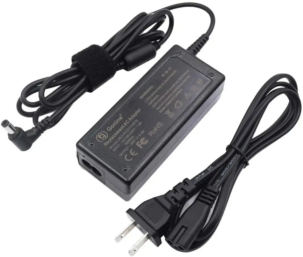 Gonine 24V 2.5A источник питания 60W AC DC адаптер зарядное устройство с 5.5X2.5mm разъем Jack для