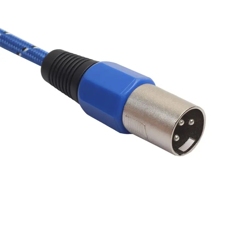 Прочный 1 м/1 8 м/3 м/5 м разъем для микрофона 3pin XLR папа мама аудио кабель нейлоновый