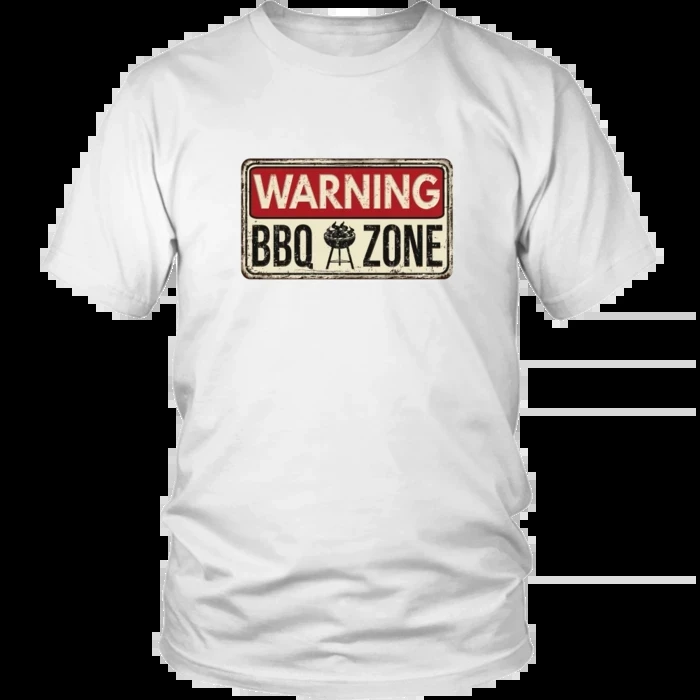 

BBQ ZONE Print Casual T-shirt Fun Short Sleeve Shirt T-shirt New Men's Fashion