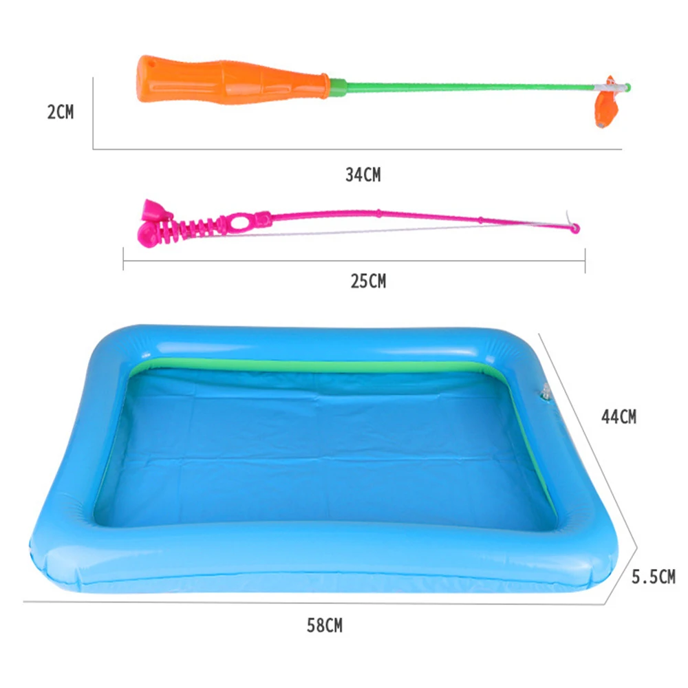Детский магнитный Набор игрушек для рыбалки летняя Веселая головоломка рыбы