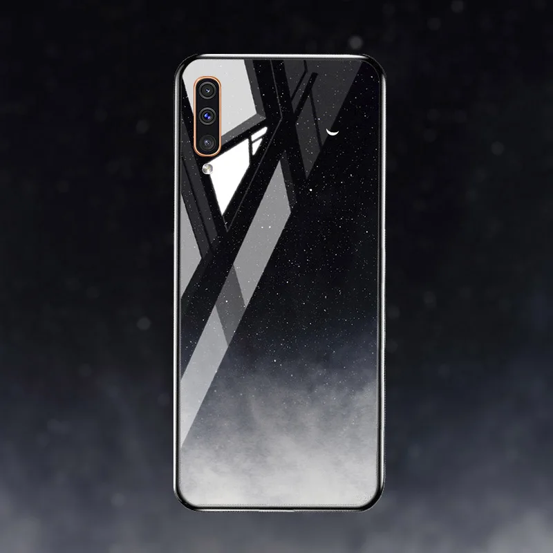 M064 Закаленное Стекло чехол СПС samsung Galaxy A50 A70 A40 A30 A20 A60 A10 A80 A90 5G A50s A20s A10s чехол samsung A7 A8 плюс Чехол - Цвет: M064