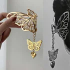 2020 новинка в винтажном стиле, в готическом стиле с длинной бахромой бабочкой металлические шпильки любовь кулон Заколки для женщин вечерние аксессуары для ювелирных изделий