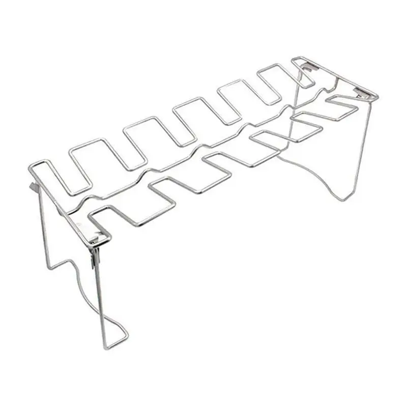 Складная подставка для барбекю и гриля портативная уличная из нержавеющей стали