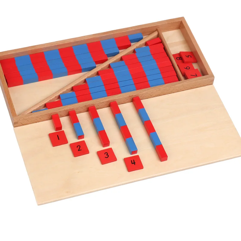Деревянные математические игрушки Монтессори с цифрами обучающие для детей
