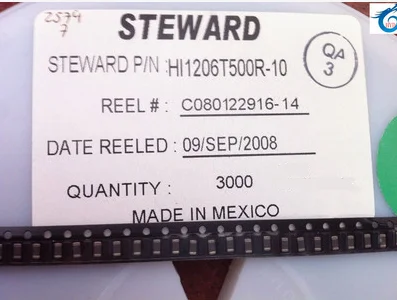 50 шт./лот SMD магнитные бусины 1206 500 50R Ом 6A Высокое напряжение HI1206T500R-10 100% новые и