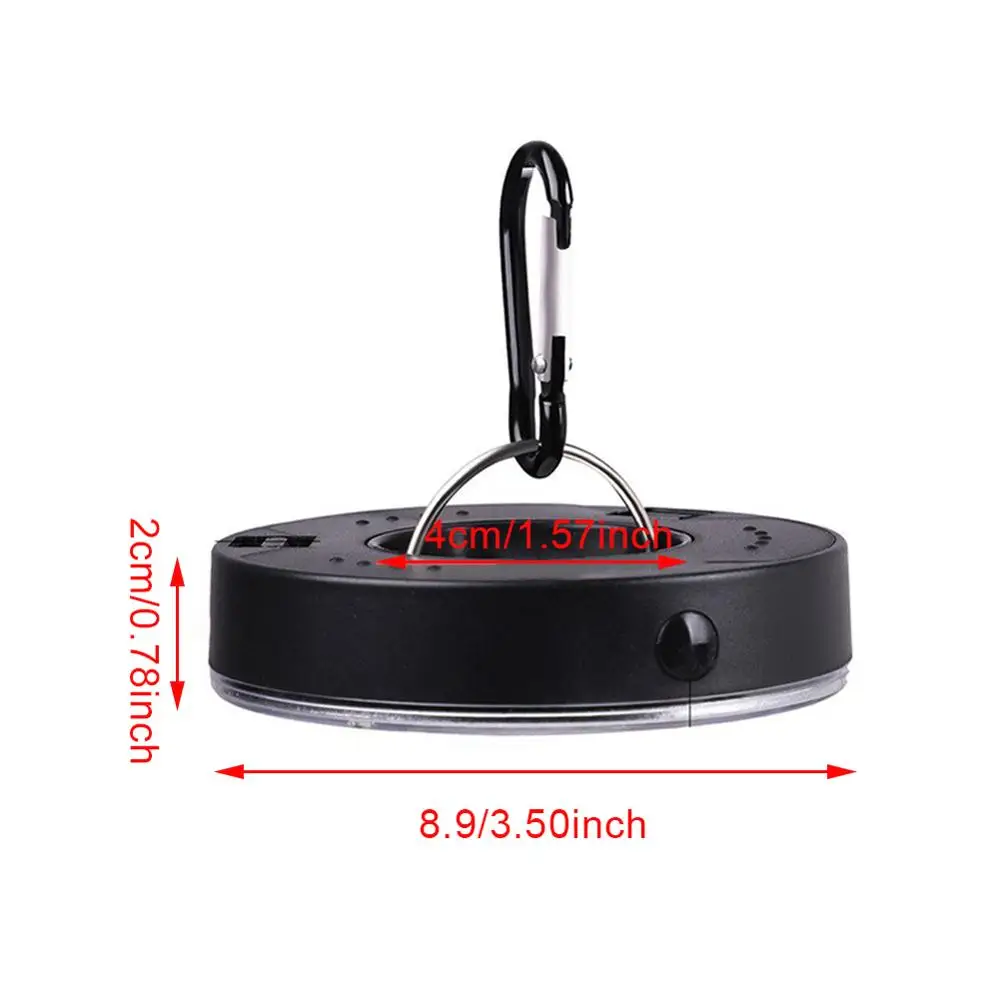 Портативный светодиодный светильник для кемпинга 3 режима COB с зажимом крючок