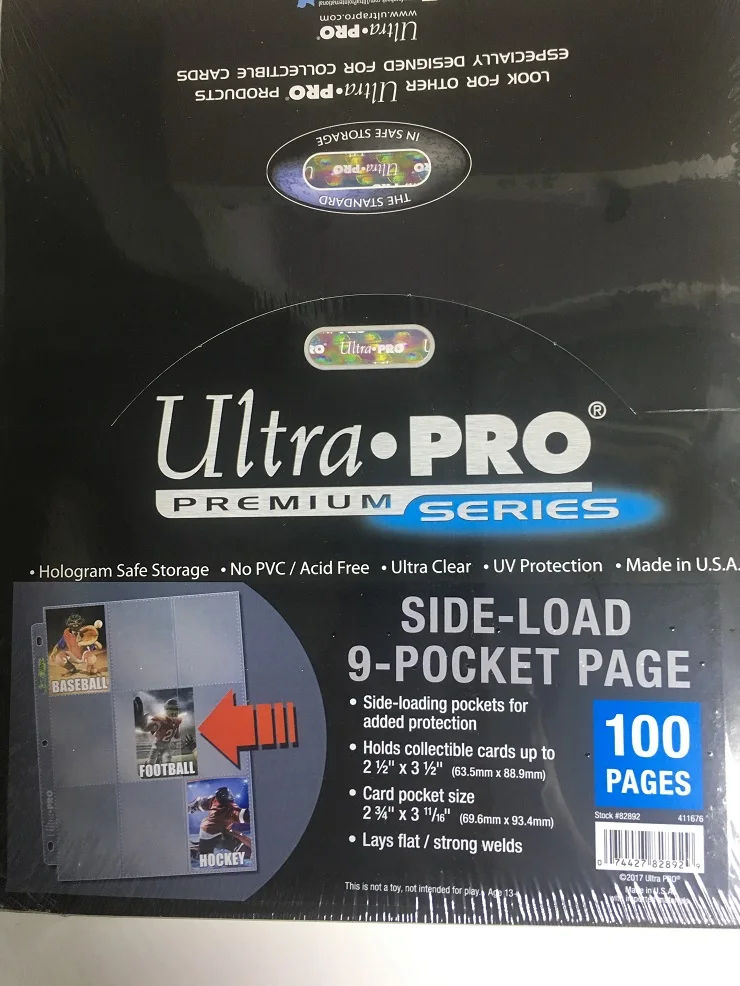 20 страниц/партия настольная игра Ultra Pro карточки открытки в альбом коллекционные