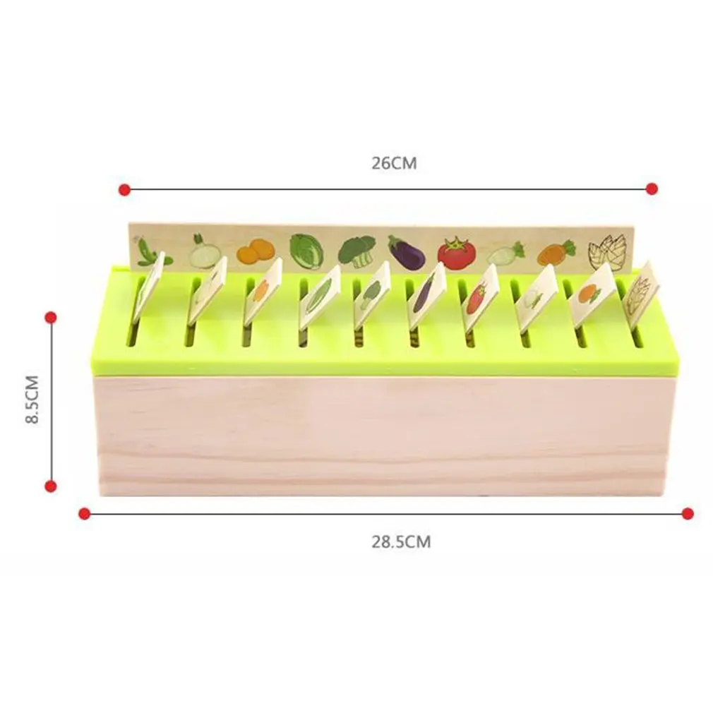 

Montessori Knowledge Classification Box Kids Wooden Toys Baby Early Learning Educational Toy Matching Category Boxes