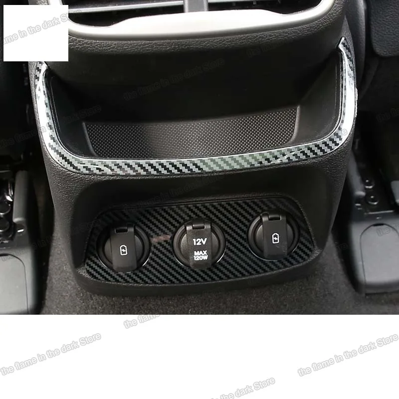 Автомобильный задний подлокотник Lsrtw2017 из нержавеющей стали ручка зарядки рамка