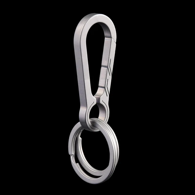 Титановый карабин зажим для ключей кольцо повседневного использования петля с