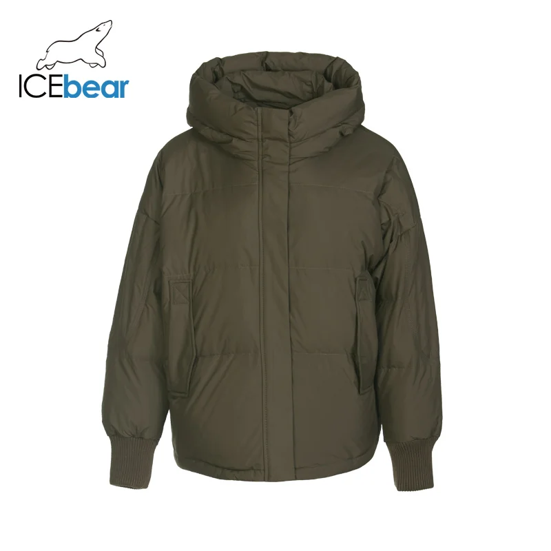 ICEbear Новинка года зимнее женское пуховое пальто высококачественное теплое Женское пальто Брендовая женская одежда D4YY83014Y