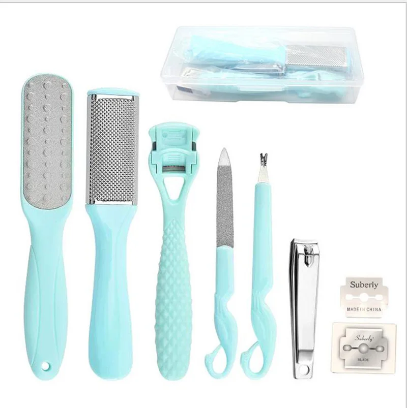 

Professional PedicureTools Set Foot Care Kit Cleaner Stainless Steel Dead Hard Skin Callus Remover Scraper Pedicure Rasp Tools