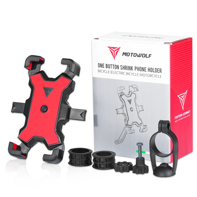 MOTOWOLF Universal Bike Motorcycle Cell Phone Holder Stand for Indian Kawasaki Yamaha Suzuki Honda DUCATI Harley Triumph BMW KTM |