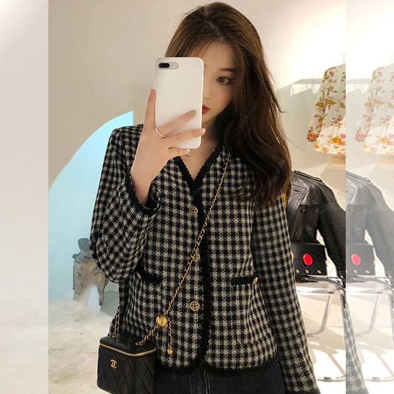 

Осенняя одежда, стильная повседневная бейсбольная форма, изящное женское короткое пальто, подходящее ко всему