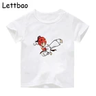 Вихрь тхэквондо печатных Kawaii футболки Детская футболка с короткими рукавами для детей футболки с рисунками из мультфильмов в стиле унисекс, футболки размера плюс свободная рубашка Топы
