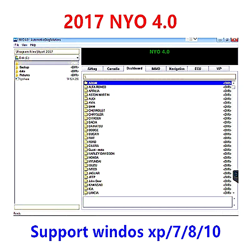 2017 NYO 4 full Database Airbagb Carradio Dashboard IMMO Navigation auto repair software Car Radio nyo4 | Автомобили и мотоциклы