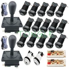 Аркадная Кнопка джойстика Happ, набор сделай сам для ПК, Нулевая задержка, USB-кодировщик, 8 пусковых кнопок, аркадная игра, панель управления, сменный комплект