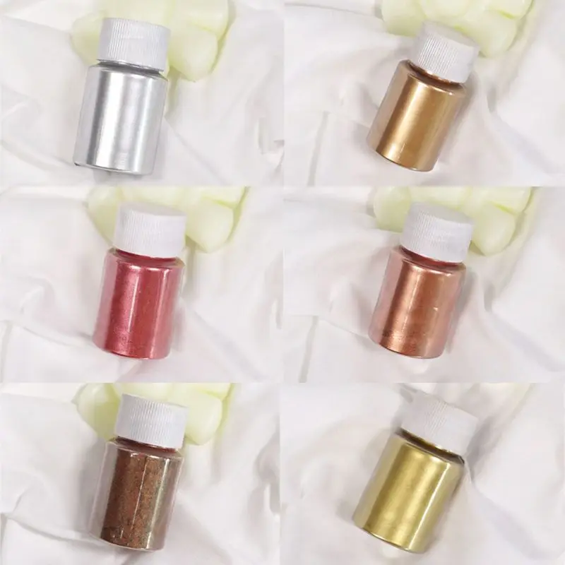 

ANGELADY 10g Metal Mirror Marble Metallic Resin Pigment Pearl Powder Epoxy Resin Colorant Glitter Resin Dye Jewelry Making Tools