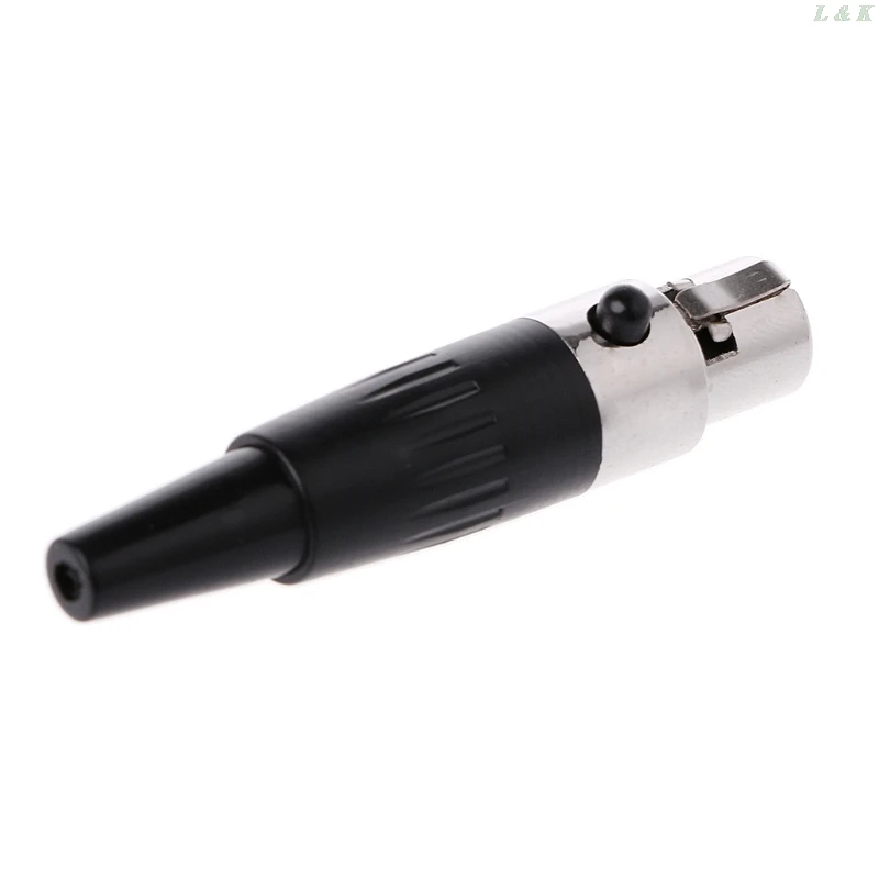 1 шт. высококачественный разъем Mini XLR 3 4 Pin гнездовой маленький аудиоразъем для