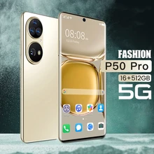 Version globale P50 Pro Smartphone 6.7 pouces 16 GO + 512 GO 24 + 48MP 4G 5G Téléphone Portable téléphones Android Débloqué Celulares téléphone Portable  (1)