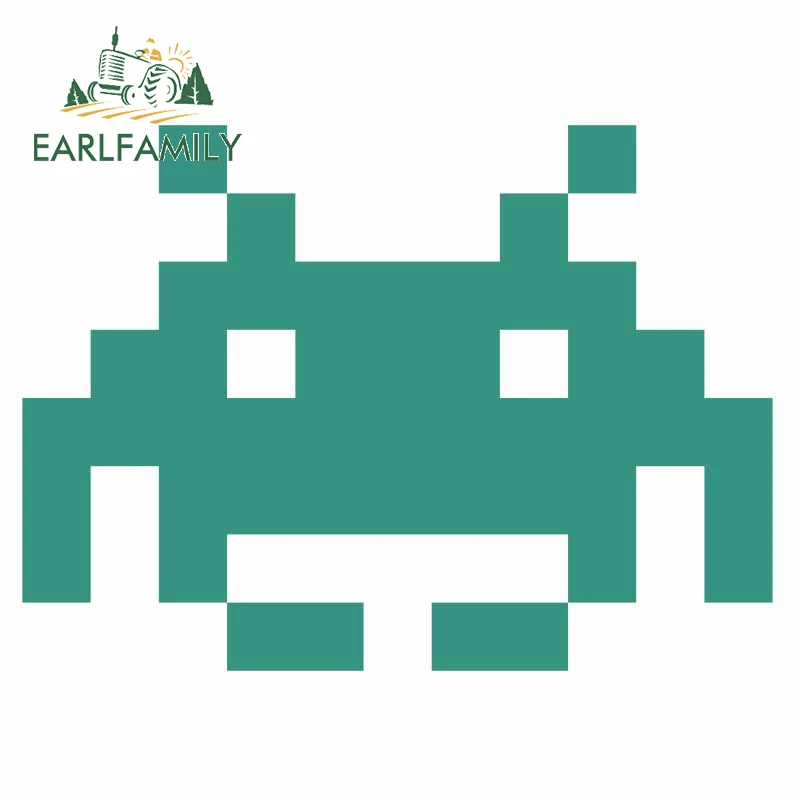 EARLFAMILY 13 см x 9 5 для аркадной игры дрозды с принтом в виде зеленой машинки наклейка