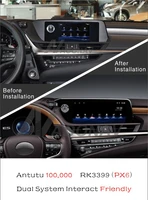12 3 inch android px6 car radio for lexus es es250 2018 2019 2020 2021 car video autoradio gps navigation phone link carplay