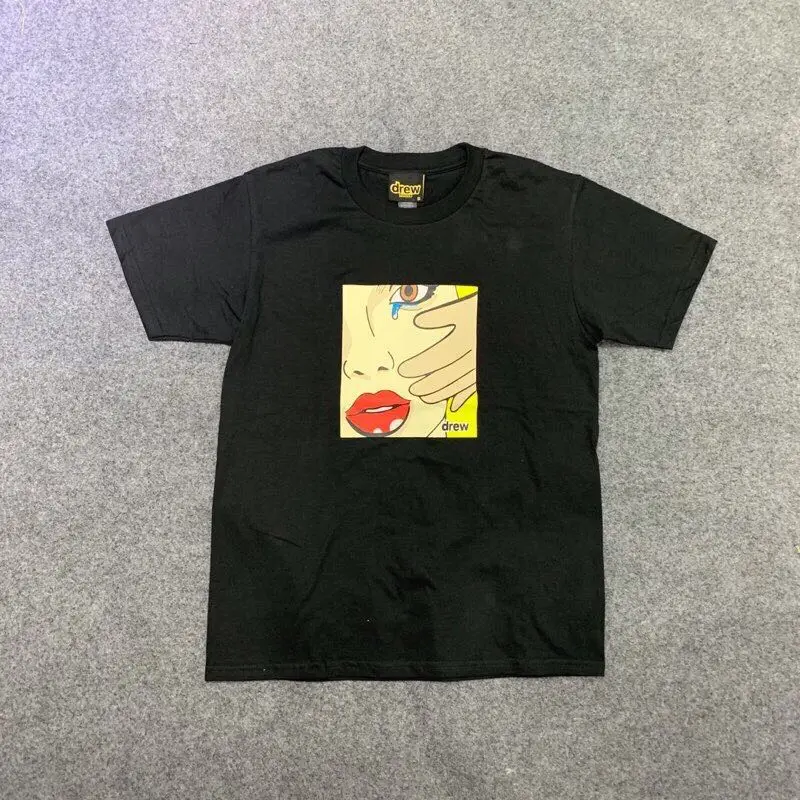 KANYE CPFM. XYZ w. W. C. D. Футболка с коротким рукавом и принтом смайлика из мультфильма граффити для мужчин и женщин, футболка с круглым вырезом, уличная одежда, пуловер, футболка - Цвет: pic color22