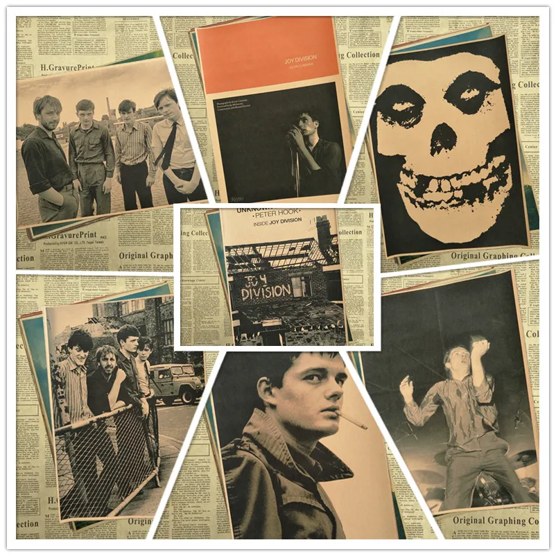 Классический винтажный постер Joy Division Band для рисования декоративные наклейки