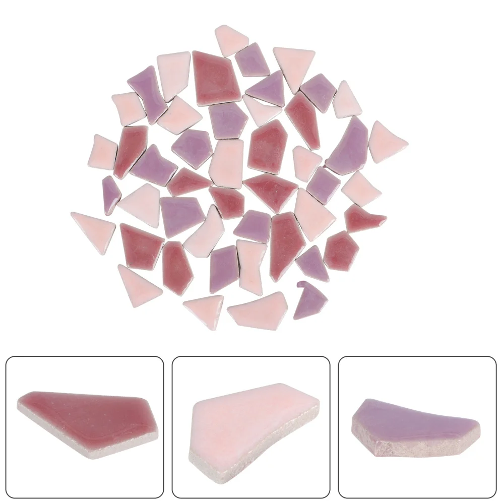 

500g Colorful DIY Mosaic Tiles Pretty Ceramic Mosaic Tiles Delicate Mosaic Tiles