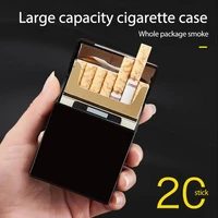 light aluminum cigar cigarette case tobacco holder alloy material drawing process pocket box storage container cigarette storage