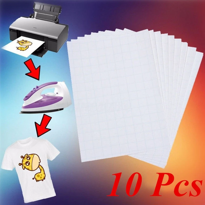 Лидер продаж 10 шт. тканевая переводная бумага для футболки светильник цветная