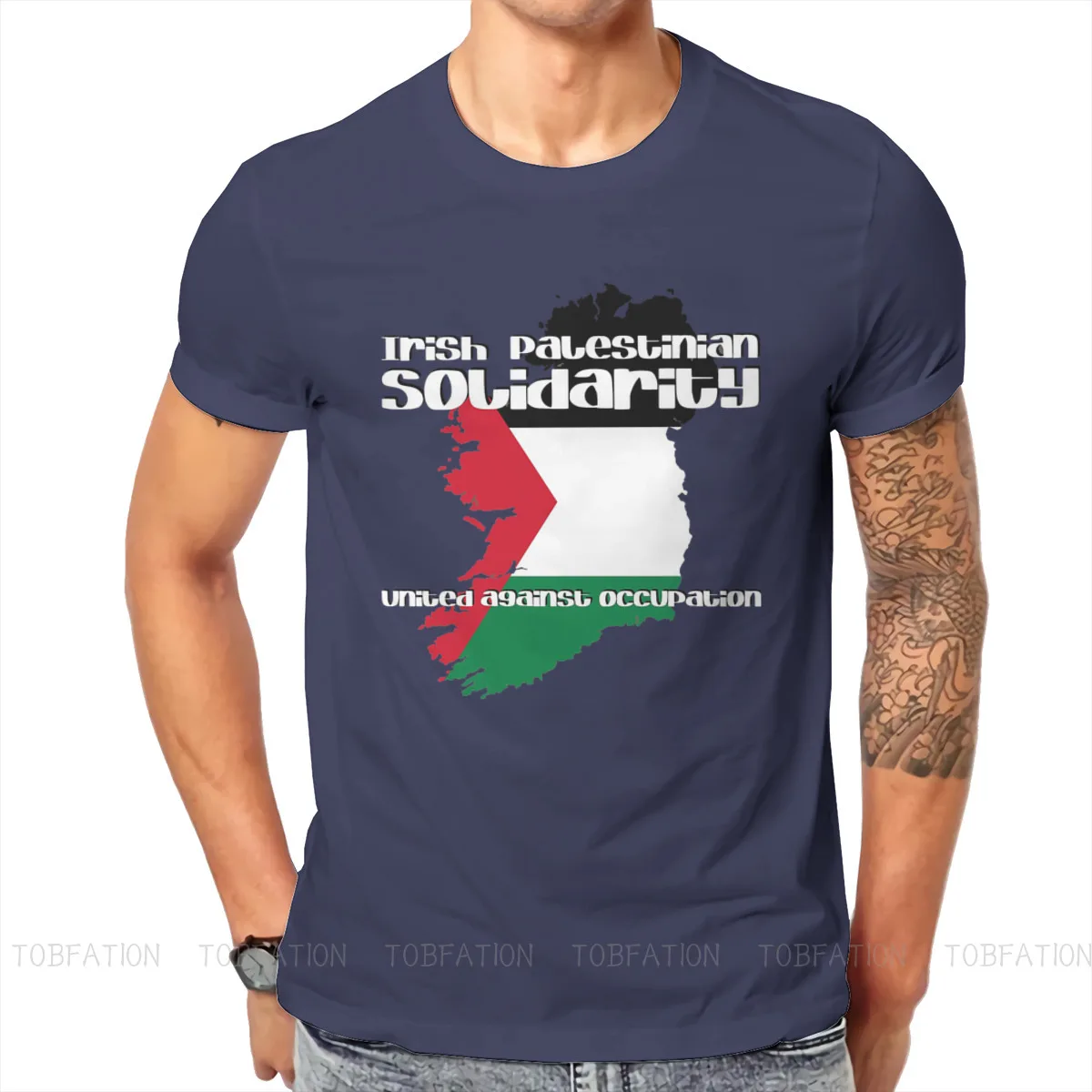 

Palestine Solidarity Essential T Shirt Classic Goth Summer Oversized Cotton Men's Clothes Harajuku Crewneck TShirt