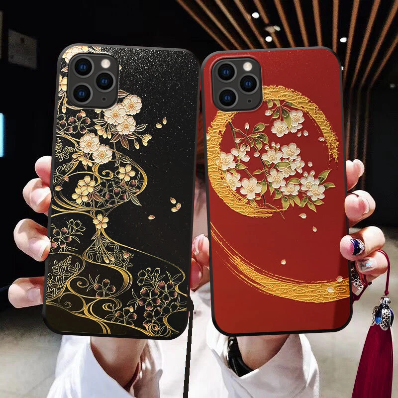 Милый мультяшный 3D чехол для телефона с тиснением iPhone X XS XR 11 Pro Max мягкая задняя