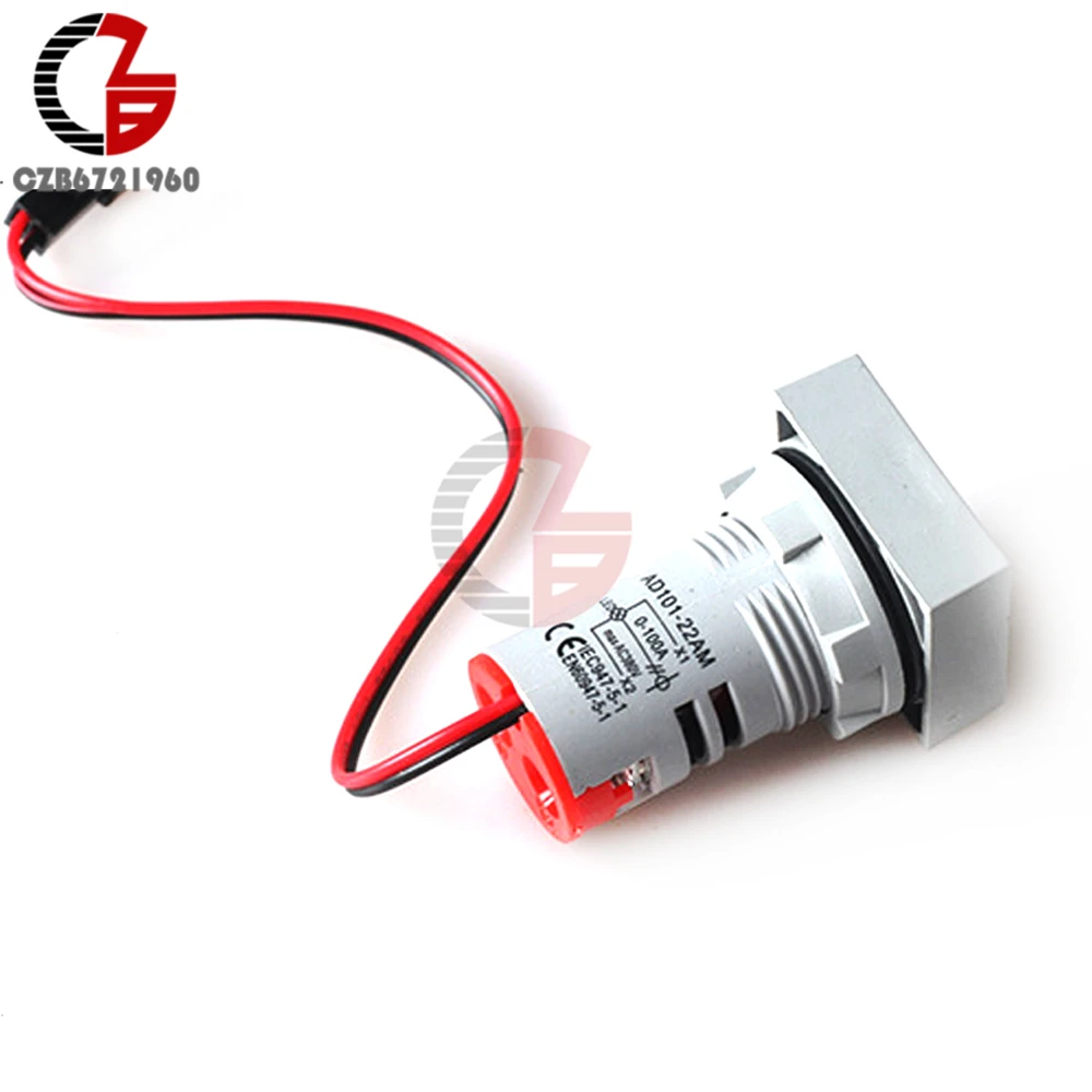 AC 50-500V 0-100A квадратный светодиодный цифровой вольтметр Амперметр 110V 220V Напряжение измеритель тока вольтамметр вольт ампер тестер детектор