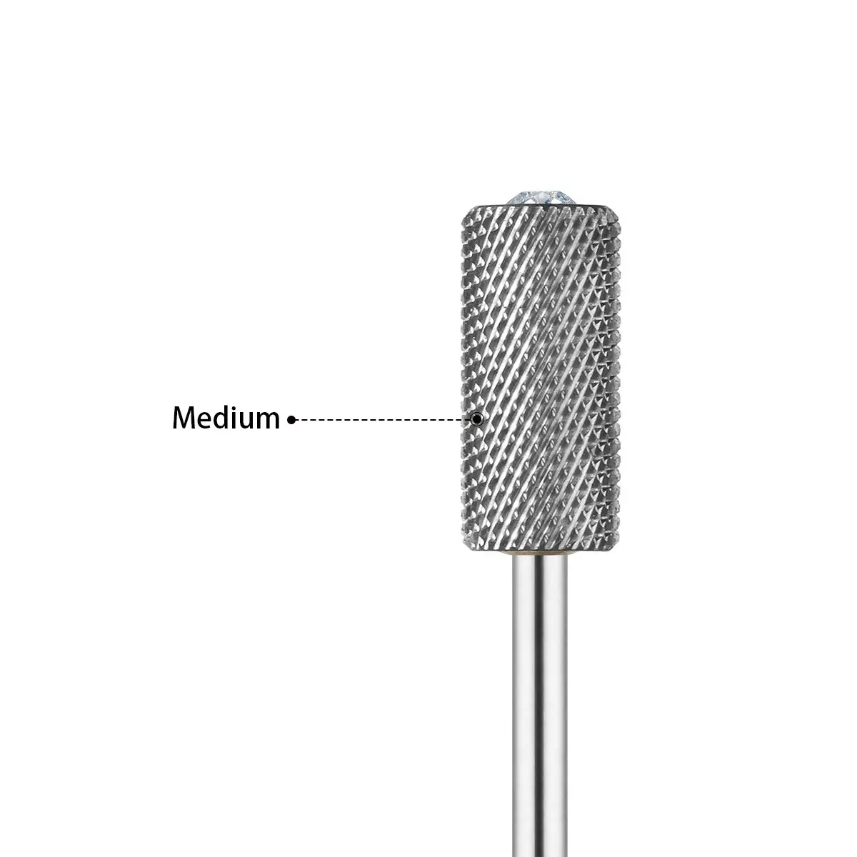 Сверла для маникюра и педикюра цилиндрическая твердая Металлическая Насадка