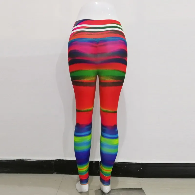 Сексуальные леггинсы с градиентом для йоги женские фитнеса высокая талия бега
