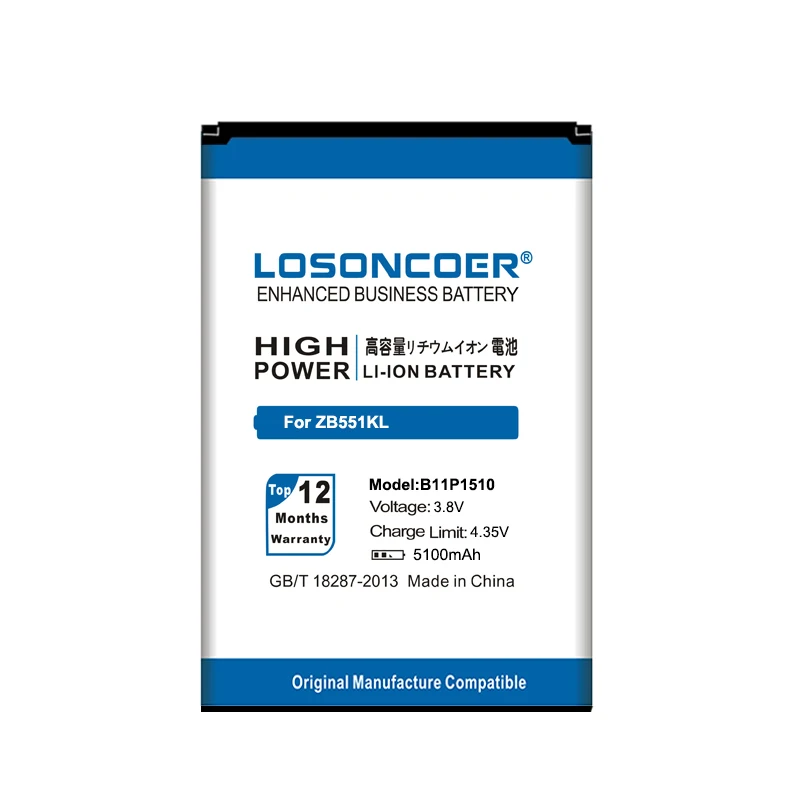 Аккумулятор LOSONCOER 3950mAh B11P1510/C11P1510 для ASUS ZenFone Go tv ZB551KL X013DB аккумулятор сотового