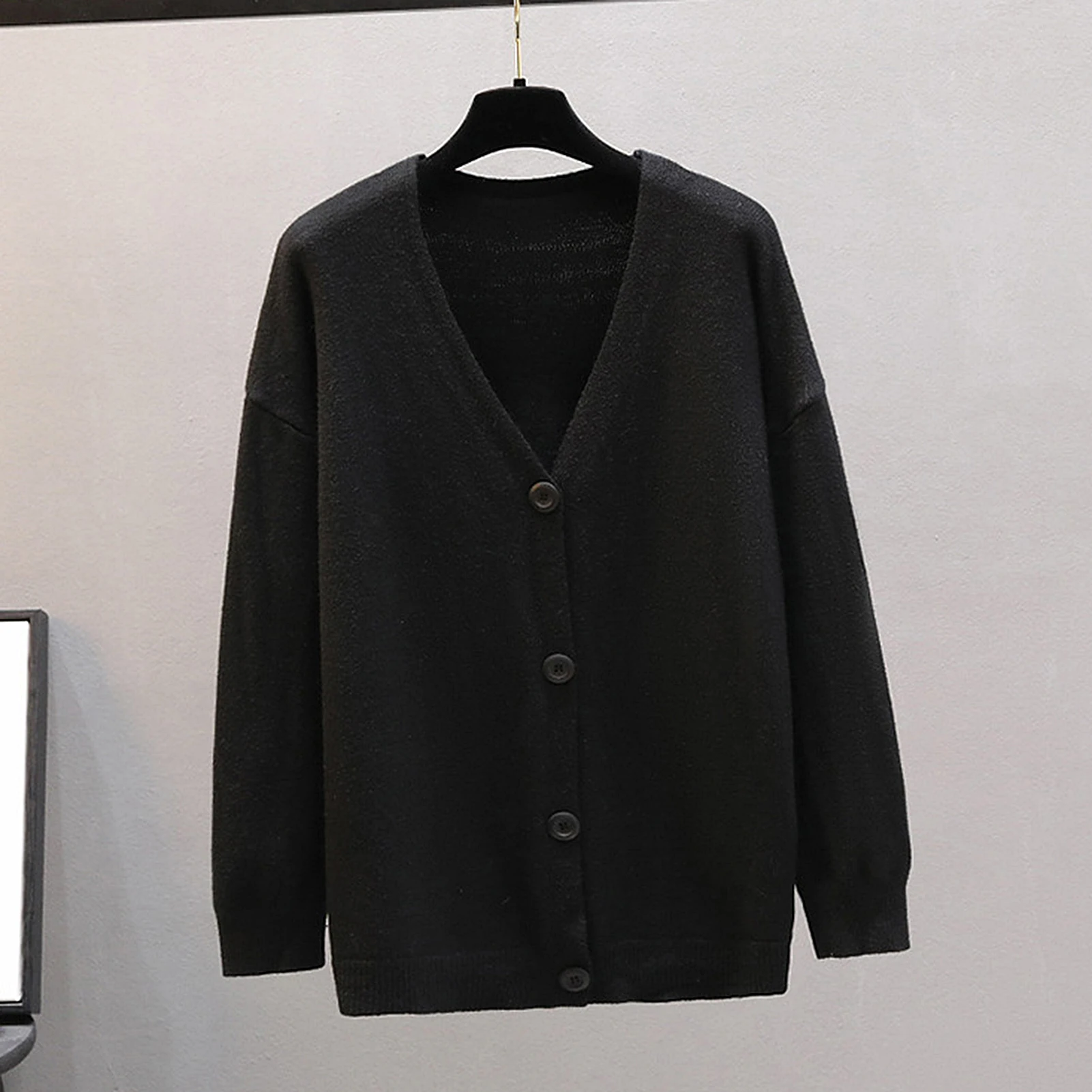 

Cardigan Women Coat Autumn Long Sleeve V Neck Single-breasted Knitwear Cardigan Warm Coat Women's Clothing 2021