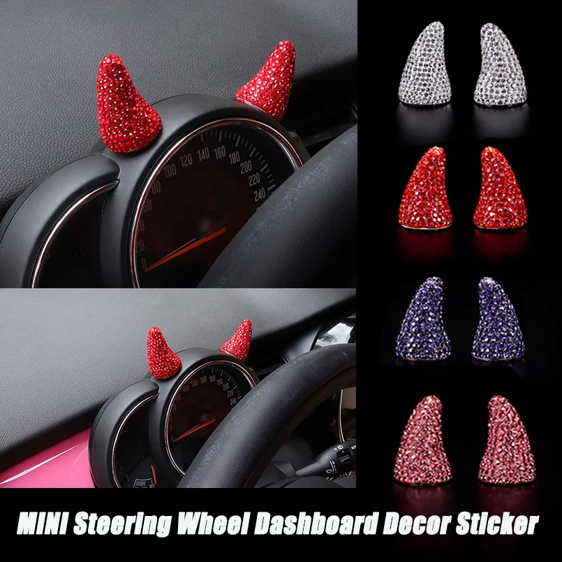 2 шт. Diamond рулевого колеса автомобиля приборной панели метр декоративная наклейка
