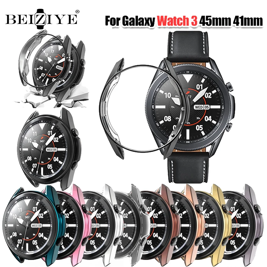 Защитный чехол для Samsung Galaxy Watch 3 45 мм 41 чехол-бампер защитный аксессуары