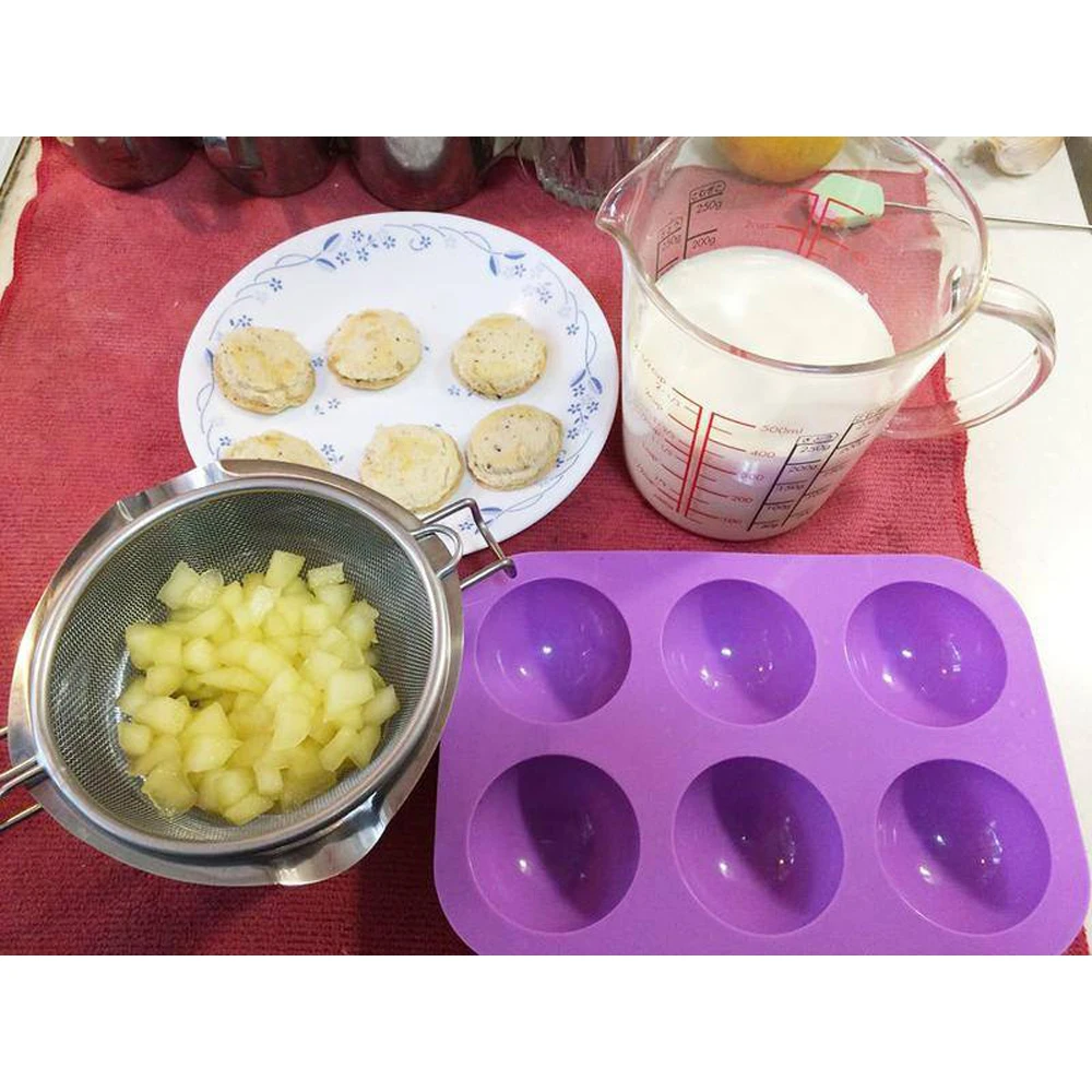 

Half Sphere Silicone Soap Molds Bakeware Cake Decorating Tools Pudding Jelly Chocolate Fondant Mould Ball Shape Biscuit Tool