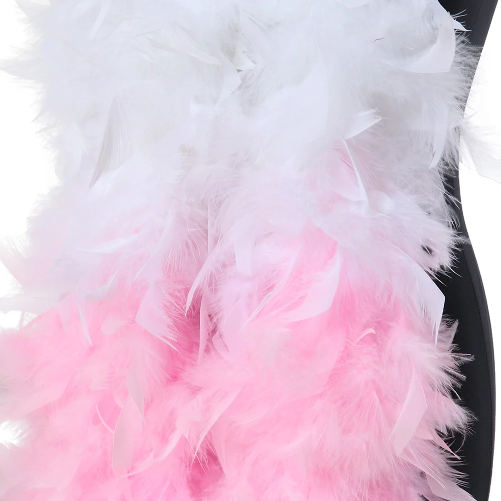 120 г пушистое платье шарф из натуральной индейки яркая Яркая Ткань для украшения