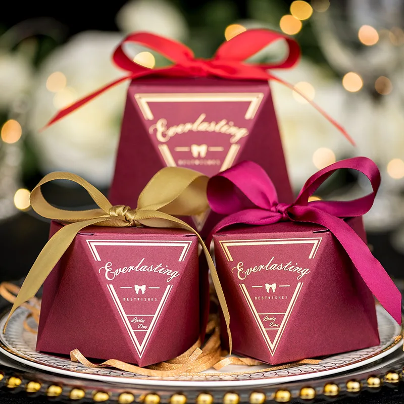 Новая креативная коробка для конфет с бриллиантами подарочные коробки свадебных