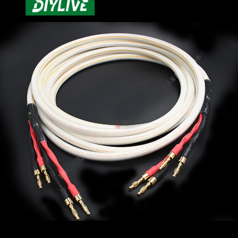 DIYLIVE 8 м Hi-Fi Монстр S14-4R-CL четырех ядерный из меди без примеси кислорода основные